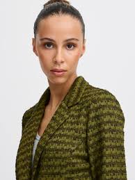 ICHI Μπλέιζερ 'IH KATE MOSLEY' σε Πράσινο, Λαδί