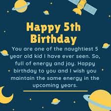 Maybe you would like to learn more about one of these? Happy 5th Birthday Wishes Birthday Messages For 5 Year Olds