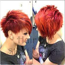 Red Short Spikey Hairstyle Girls Haircuts Popular Haircuts Short Hair Styles Hair Styles Sassy Hair