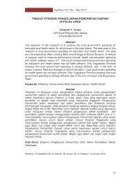 Check spelling or type a new query. Pdf Tingkat Efisiensi Pengeluaran Pemerintah Daerah Di Pulau Jawa