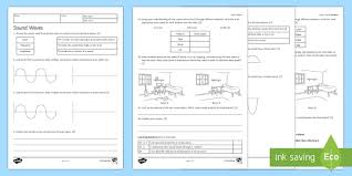 Sound Waves Homework Activity Sheet Homework Worksheet Sound Sound Waves Wave Waves Reflecti Homework Worksheets Science Teaching Resources Sound Waves