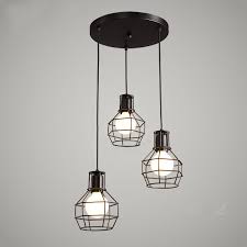 Loft Vintage Hanging Lamps Iron Cage Pendant Lights Retro Home Deco Suspension Luminaires Kitchen Light Fixtures Bar E27 Lights Pendant Lights Aliexpress