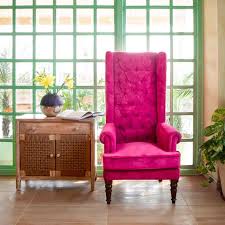 Fanusta Handmade Pink Wink Back Sofa Home Decor Accent Chairs Accent Chairs For Living Room