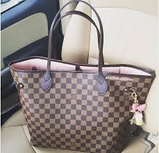 Louis Vuitton Neverfull Damier Ebene With Rose Ballerine Louis Vuitton Neverfull Damier Louis Vuitton Neverfull Damier Ebene Louis Vuitton Handbags Neverfull