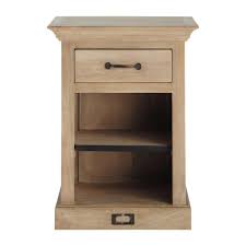 Table De Chevet Avec Tiroir En Manguier L 45 Cm Maisons Du Monde Table De Chevet Petit Meuble Rangement Chevet