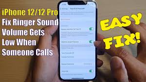 See this from the iphone user guide. Iphone 12 12 Pro Fix Ringer Sound Volume Gets Low On Incoming Calls Easy Fix Youtube
