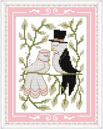 Remember the happy couple and how beautiful they look with this free pattern from cross stitch pattern. Diy Needlework Kits Embroidery Home Decor Wedding Cross Stitch Patterns Wedding Birds 2 Cross Stitch Embroidery Diy Bird Cross Stitchstitching Kit Cross Stitch Aliexpress