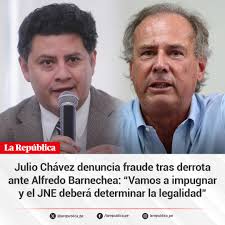🗳️ ⚠️ Julio Chávez, presidente del partido Acción Popular y aspirante a candidato en las elecciones 2026, denunció fraude "grosero" tras su derrota ante Alfredo Barnechea, en medio de cuestionamientos por la