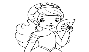 Gambar sketsa bunga hitam putih: Gambar Mewarnai Putri Radea