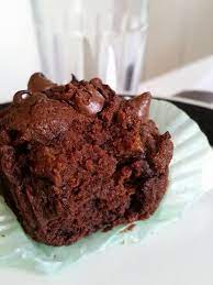 Healthy Chocolate Muffins No Flour No Sugar 3 Ingredients Healthy Chocolate Muffins Healthy Chocolate Healthy Sweets
