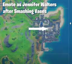 After you visit jennifer walters' office, you'll need to eliminate three doom henchmen and emote as jennifer walters after destroying a vase. Fortnite Emote As Jennifer Walters After Smashing Vases Games Guides