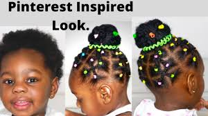 Although some of the styles in our collection may be a bit too adventurous and trendy, there is plenty of time to let your son's hair below, check out pictures of cute short and long hairstyles for toddlers. Easy Protective Hair Styles For Short Hair Black Kids Toddler Hairstyles For Short Natural Hair Youtube