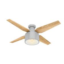 Hunter Cranbrook 52 In Led Low Profile Indoor Dove Grey Ceiling Fan With Light Kit And Remote Control 50264 The In 2020 Ceiling Fan With Light Fan Light Ceiling Fan