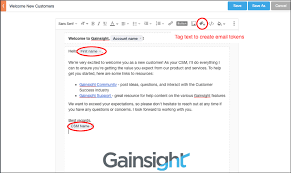 Tutorial Send New Customer Welcome Email Gainsight Inc