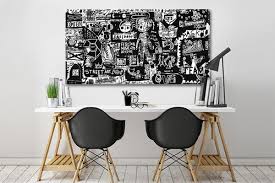 Toile photo noir et blanc faite à la main, imprimée avec des encres écologiques et garantie à vie. Tableau Noir Et Blanc Decors Muraux Design 4 Izoa