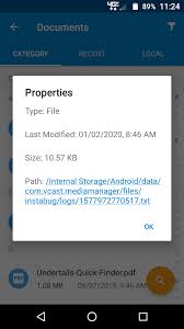 Help me continue my work by donating @paypal: Why Is The Verizon Cloud App Generating Instabug Text Files In My File Manager Documents Folder Every Time I Start Up My Phone Android Enthusiasts Stack Exchange