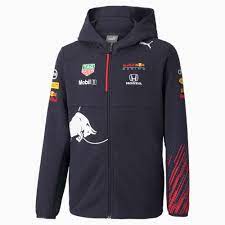 Red bull is an energy drink sold by red bull gmbh, an austrian company created in 1987. Red Bull Racing Team Full Zip Hooded Youth Jacket Night Sky Puma Kids Puma Germany
