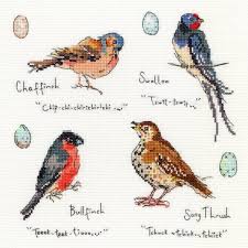 Garden Birds 3 Bothy Threads Cross Stitch Kit Xmf3