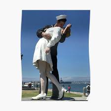 Animals, history, traveling and more. Kissing Sailor Posters Redbubble