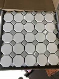This style is known as an octagon dot style and can serve as a classy backsplash. White And Gray Dot Octagon Porcelain Mosaic Floor Wall Backsplash Tile Kitchen Ebay