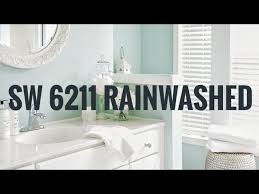 Sherwin williams' top sail as shown in this guest bathroom. Sherwin Williams Rainwashed Beautiful Blue Wall Color Youtube