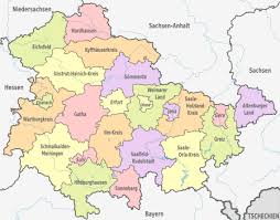 Der freistaat sachsen ist in zehn landkreise und drei kreisfreie städte untergliedert. Liste Der Landkreise Und Kreisfreien Stadte In Thuringen Wikipedia