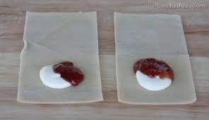 To make this dish, you can use gyoza wrappers or regular wonton wrappers that have been cut into circles. Dessert Wontons Our Best Bites