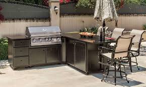 Outdoor Kitchens Paradise Predesigned Kitchen Islands Grill Seating Corner Island Gensun Patio Kitchen Outdoor Kitchen Kitchen Island Grill
