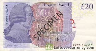 The bank of england is in the process of redesigning its notes, with a £ economist and philosopher adam smith is depicted on the back of the current £20 note from the bank of england. Bank Of England 20 Pounds Sterling Adam Smith Exchange Yours