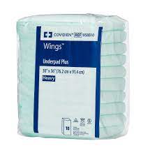 Most underpads (or bedpads) can absorb enough liquid to provide protection against typical incontinence voids. Covidien Heavy Absorbency Underpad Wings Maxicare 30 X 36 Inch 50 Ct Walmart Com Walmart Com