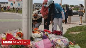 Four members of the canadian muslim family were killed on sunday when a pickup truck jumped the curb and ran them over in london, ontario province, officials say. Twmfucpfex54am