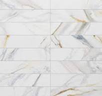 MOLOVO Elegance Gold Blue Subway 3.15 in. x 12.99 in. Matte Porcelain  Marble look Floor and Wall Tile (9.04 sq. ft./Case) SEN-NIAG-SW312