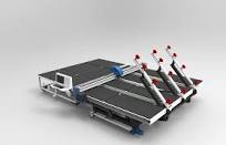 Fully Automatic CNC Cutting Machine --Glass Loading, Glass Deliver, Glass  Cutting and Break off The Table