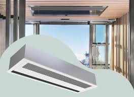 The air curtains can be used just to recirculate the indoor air or they can be used as heating in hot water these recirculate the room air and, during the cold months, when necessary, they heat this. Air Curtains Heating Products Systemair