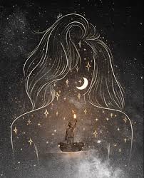 I See The Universe In You Art Romantic Art Space Art