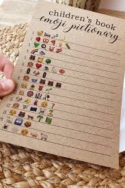 This poo diaper guessing game was actually a big hit at my poo emoji baby shower! Children S Book Emoji Pictionary Baby Shower Emoji Etsy Baby Shower Games Baby Shower Games For Large Groups Fun Baby Shower Games