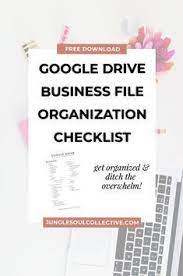 How To Organize Business Files Using Google Drive Jungle Soul Collective Pinterest Marketing Strategist For Service Based Business Small Business Organization Business Systems Business Organization