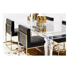 Modshop Lucite Palm Beach Dining Table Allmodern Gold Dining Room Modern Dining Chairs Modern Dining Room