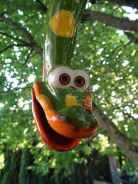 Tree Snake Made Of Ceramics For Hanging Frost Proof Unique Bilious Green Gartendeko Bilious Ceramics For Fr Tree Sculpture Pottery Animals Ceramics