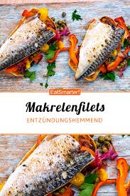Makrelenfilets Auf Paprika Und Kapern Mit Brot Rezept In 2020 Makrele Rezepte Einfache Gerichte