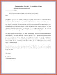 Sample Termination Letter Without Cause Simple Cover Letter Template Letter Templates Letter Of Employment