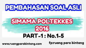 Pembahasan soal simak ui 2019 matematika ipa trik cepat ilham adi panuntun 2 24 2019 01 6 mei 2019 materi ujian simak ui s1 reguler s1 paralel dan vokasi d3 terdiri dari kemampuan. 25 96 Mb Simama Poltekkes 2021 Bahas Soal Sipenmaru Poltekkes 2016 No 1 5 Download Lagu Mp3 Gratis Mp3 Dragon