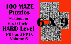 I also use these puzzles as review sheets and quizzes to monitor my students' progress in a specific skill area. 100 Maze Puzzle Hard 6x9 Pdf Pptx Vol 6 Grafico Por Seven Elephant Creative Fabrica