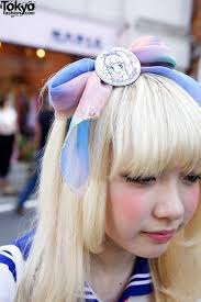 Japanese Girl W Blonde Hair Hair Bow Harajuku Girls Japanese Street Fashion Sailor Outfits
