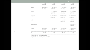 How To Interpret Regression Tables Youtube