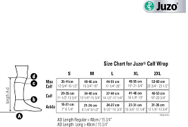 Juzo Compression Wrap Size Chart Best Picture Of Chart