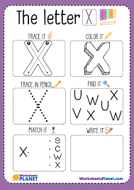 letter x worksheet