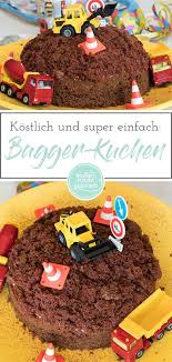 einfacher baustellen kuchen zum kindergeburtstag rezept kindergeburtstag essen kuchen bau kuchen kindergeburtstagskuchen
