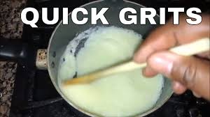Stir constantly until the cheese is fully melted and the grits are smooth. How To Cook Quick Grits My Seven Minute Breakfast Bacon Eggs Grits Toast Youtube