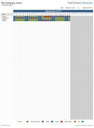 Templates are available for hourly, daily, weekly, monthly, and yearly schedules. Staff Rotation Schedule Free Template For Excel